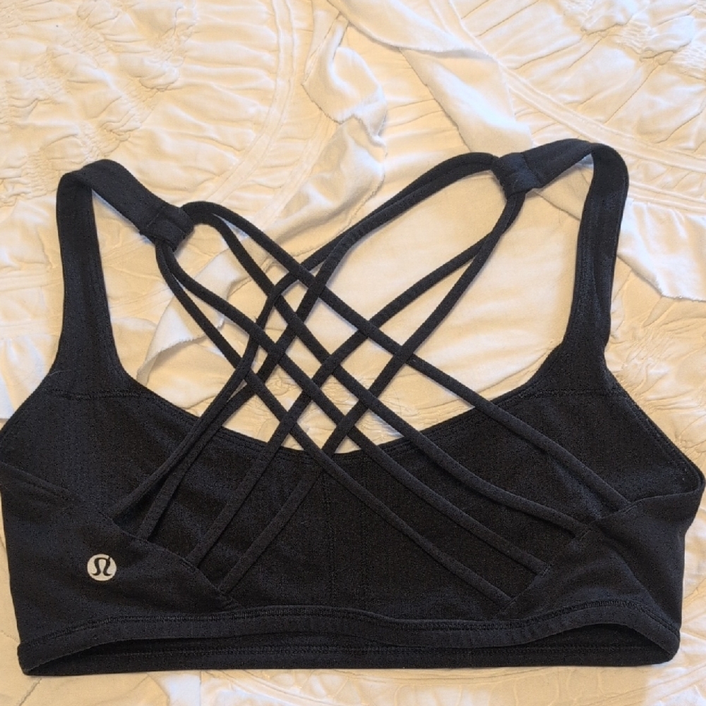 lululemon athletica Black Strappy Bra